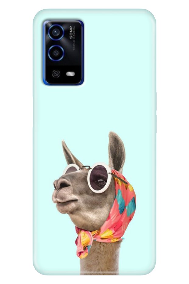 Oppo A55 4g Case Colorful Special Themed Patterned Silicone Tpu Stock Camel