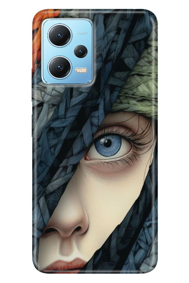 Redmi Note 12 5g Case Printed Textured Cover Silicone Silhouette