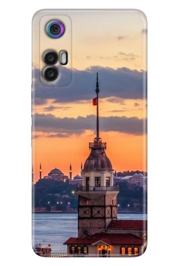 Tcl 30+ (Plus) Case Silicone Colorful Illustrated Back Cover Maiden Tower