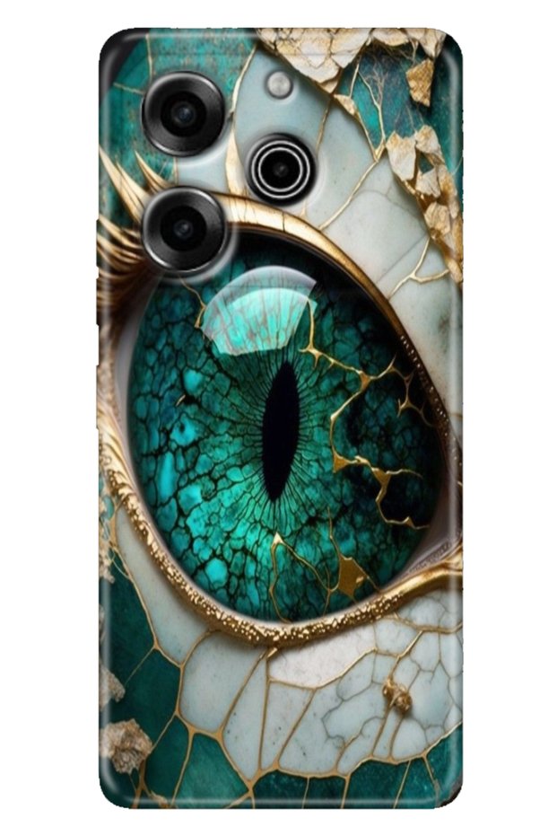 Tecno Pova 6 Pro Case Colorful Printing Soft Cover Flexible Silicone Eye of the Goddess