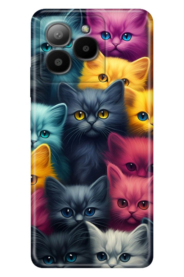 Omix X7 Case Colorful Special Themed Patterned Silicone Tpu Stock Cat Army