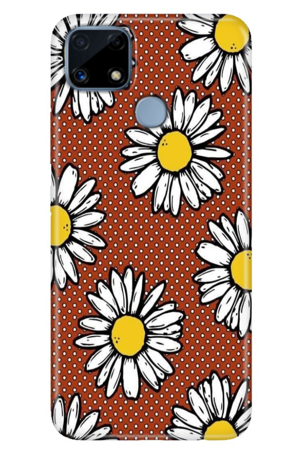 Realme C25 Case Patterned Silicone Colorful Phone Case Polka Dot