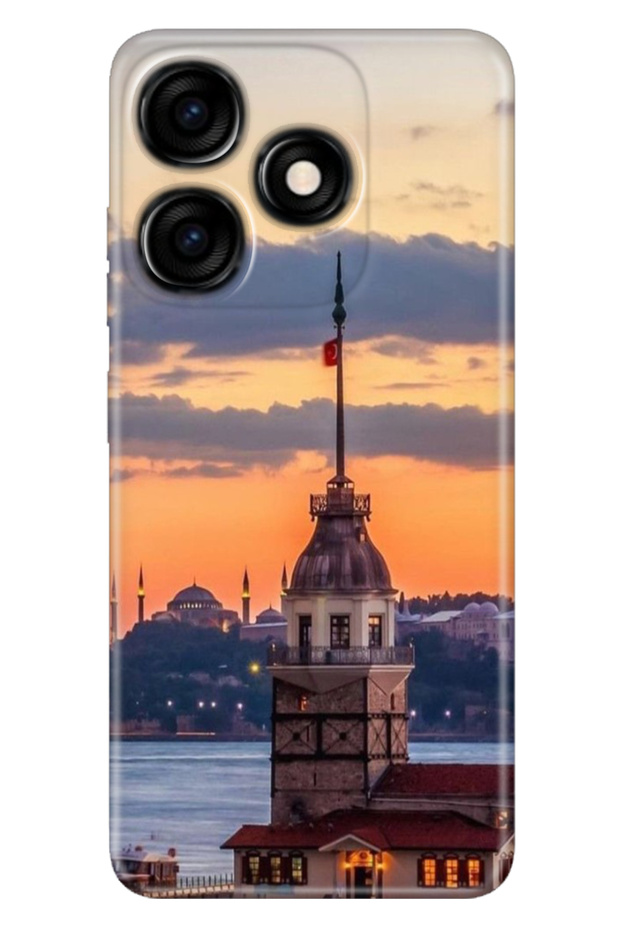 Case for Tecno Spark 10 4g - 10C Case Colorful Custom Drawing Flexible Silicone Maiden Tower