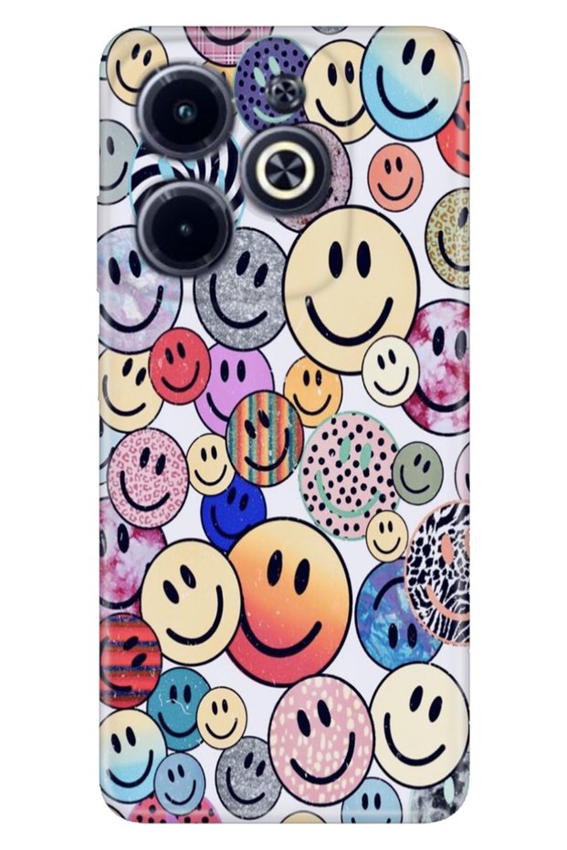 Infinix Hot 40 Pro / Infinix Hot 40 Case Themed Ba Printed Esenli Illustrated Silicone Emojix