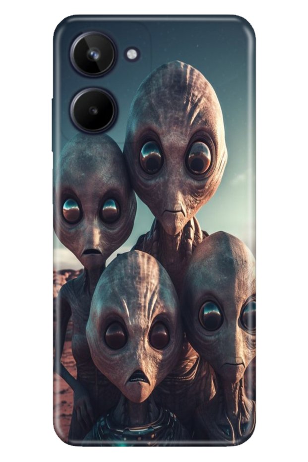 Realme 10 4g Case Colorful Patterned Silicone Tpu Special Design Ufo