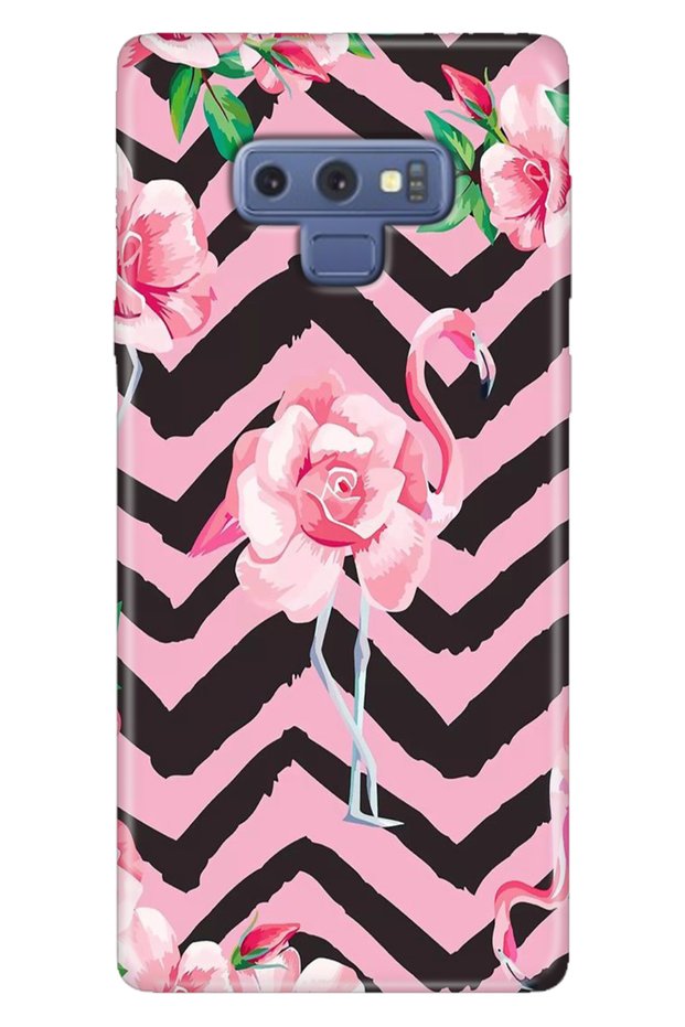 Samsung Galaxy Note 9 Case Colorful Flexible Silicone Themed Patterned Tpu Flamingo