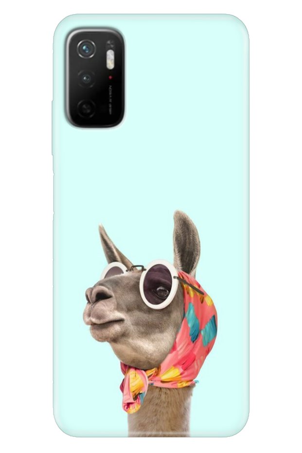 حافظة هاتف Xiaomi Redmi Note 11SE مصنوعة من السيليكون بتصميم مطبوع ملون على شكل جمل