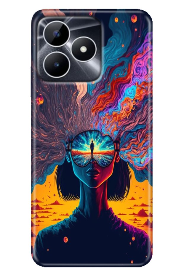 Realme Note 50 4g Case Colorful Fixx Cover Silicone Swirl