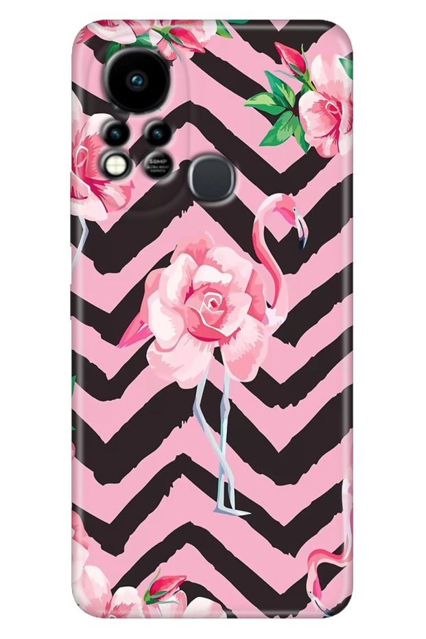 Infinix Hot 11S Compatible Case Colorful Tpu Silicone Flamingo