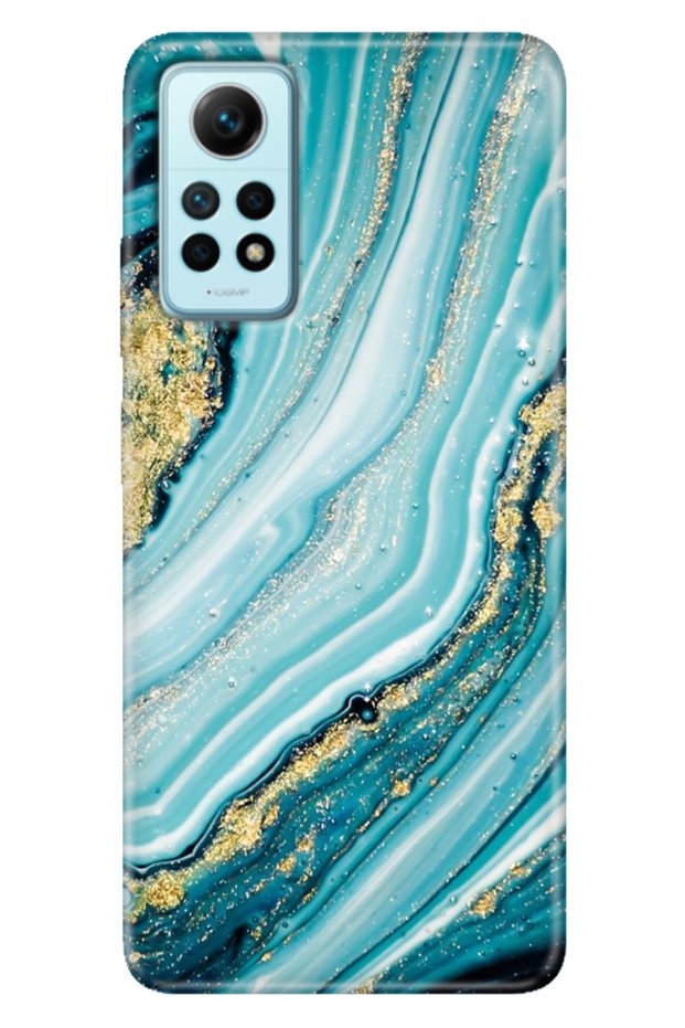 Xiaomi Redmi Note 12 Pro 4g Case Colorful Patterned Print Design Silicone Silvery Stone