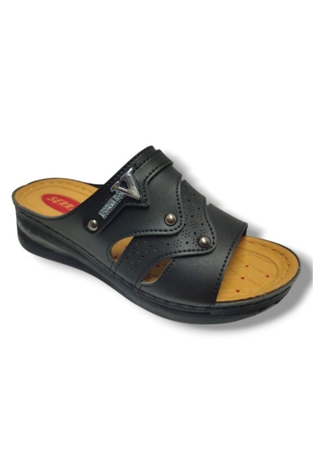 638-25 Anatomical Massage Sole Fashion V Buckle Women's Slippers