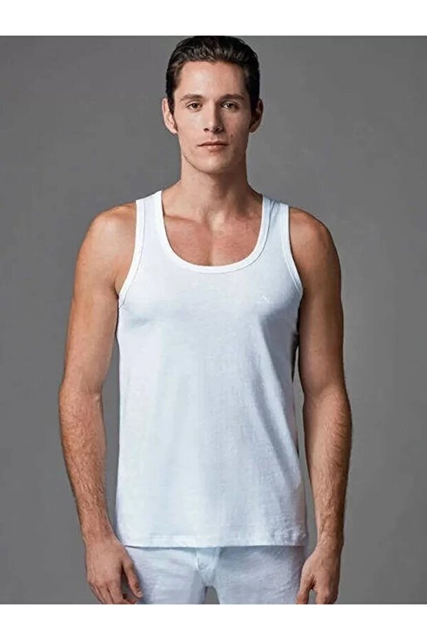 100% Cotton Thick Strap 2-Piece Men's Undershirt Thclvr.3E0.0R.S