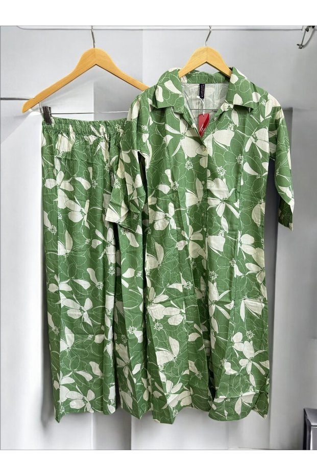 Princess Cut Kurti with Pocket and Plazzo ( 2pcs set)