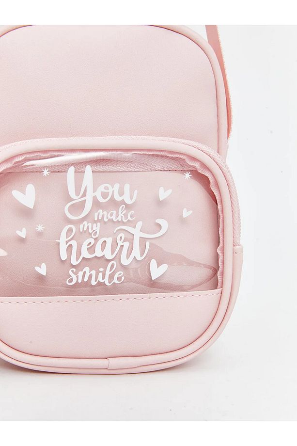 LCW ACCESSORIES Pembe Deri Görünümlü Kız Çocuk Omuz Çantası T T - 2