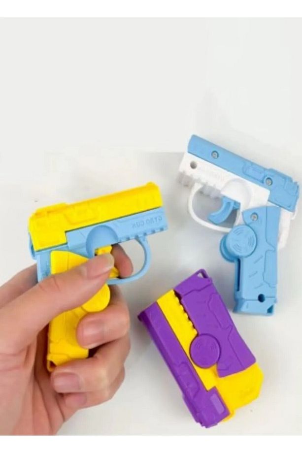 Dönüştürücü Fidget Spinner Mini Silah Stres Çarkı Oyuncak Tabancası Parmak Tabanca 1 Adet - 2