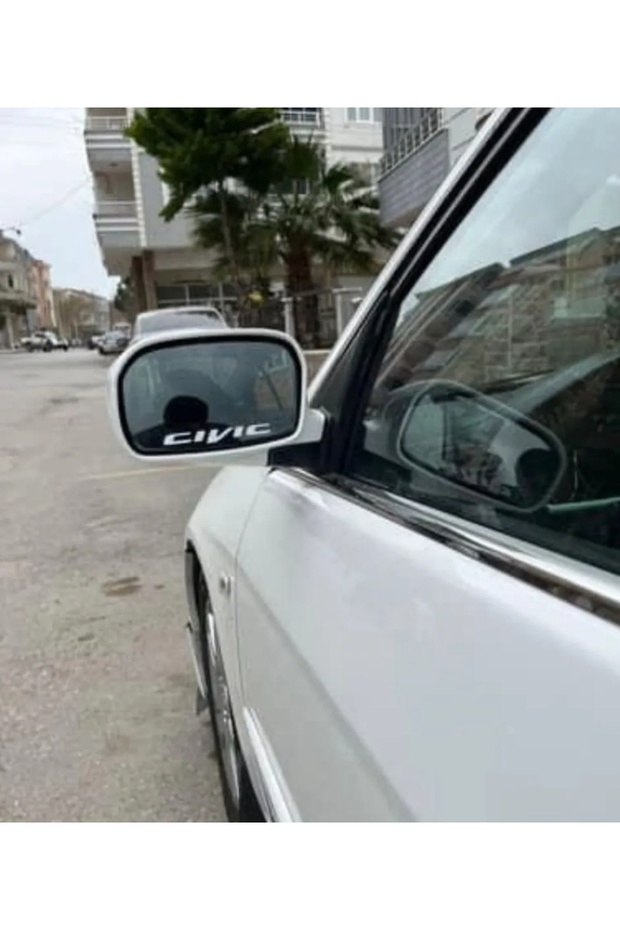 مرآة هوندا سيفيك باللون الأبيض عدد 2 قطعة