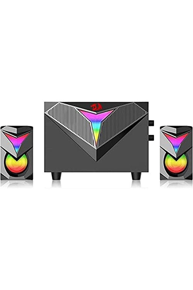 مكبر صوت Tocatta مع مساحة ألوان RGB 2.1 من Redragon - مدخل AUX ستيريو محيطي 3.5 مم - كمبيوتر - 3