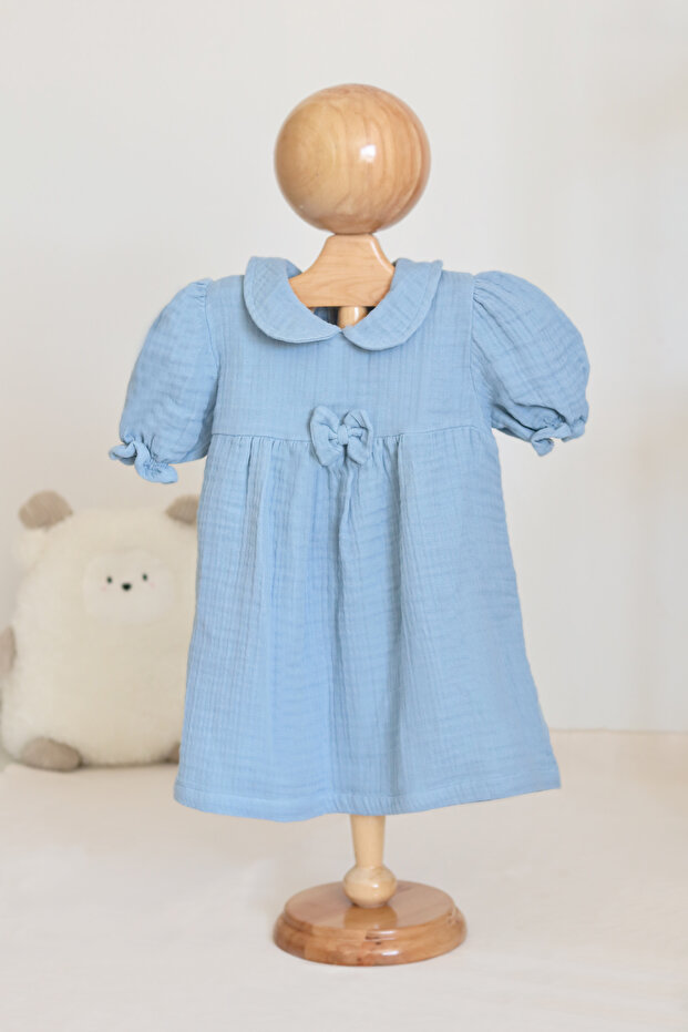 Muslin Short Sleeve Children's Summer Dress