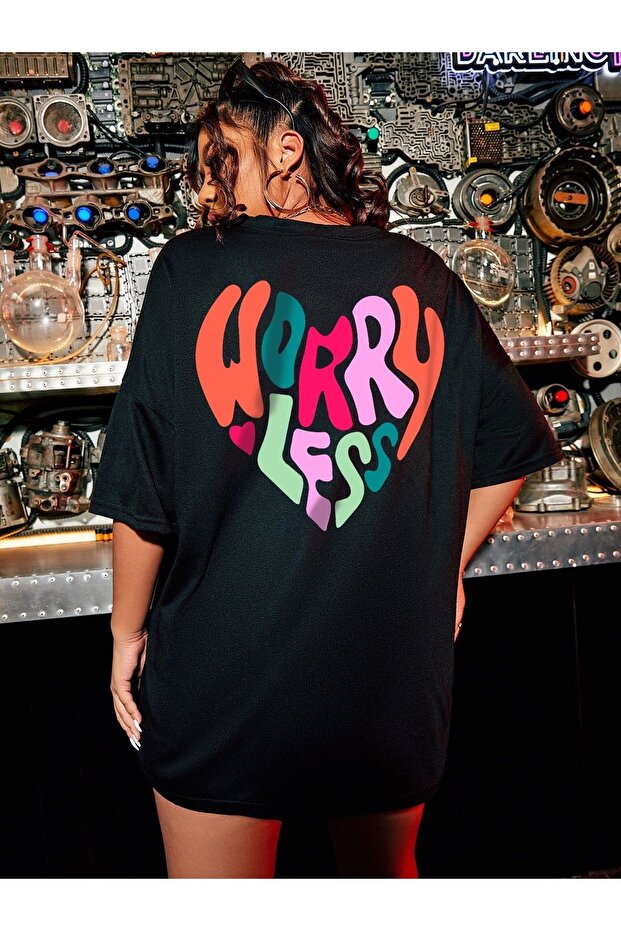 Oversize Cut Short Sleeve Printed T-Shirt