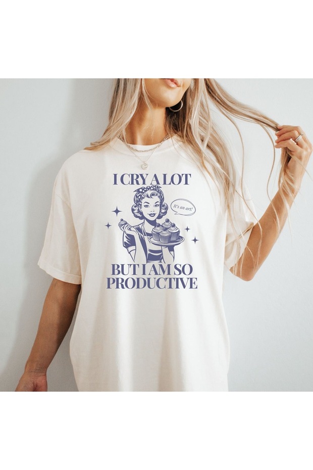 Oversize Cut Short Sleeve Printed T-Shirt