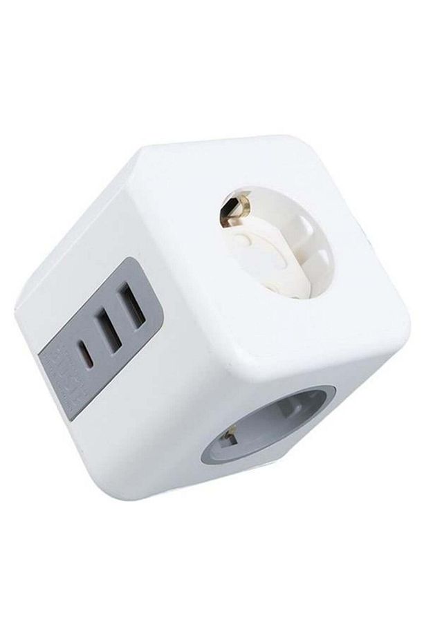 Ve-23089 2x Usb 1x Type-c 3'lü Çocuk Ve Termal Korumalı Grup Priz - 3