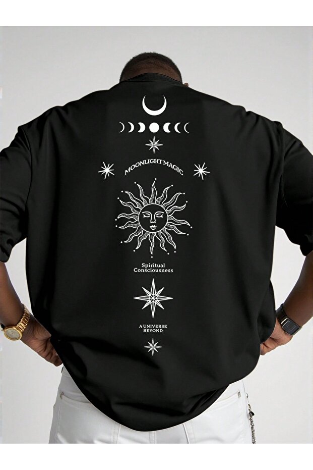 Oversize Cut Short Sleeve Printed T-Shirt