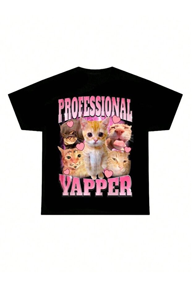 Oversize Cut Short Sleeve Printed T-Shirt