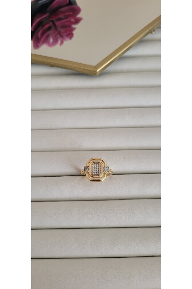خاتم ليلى موديل مربع - 1