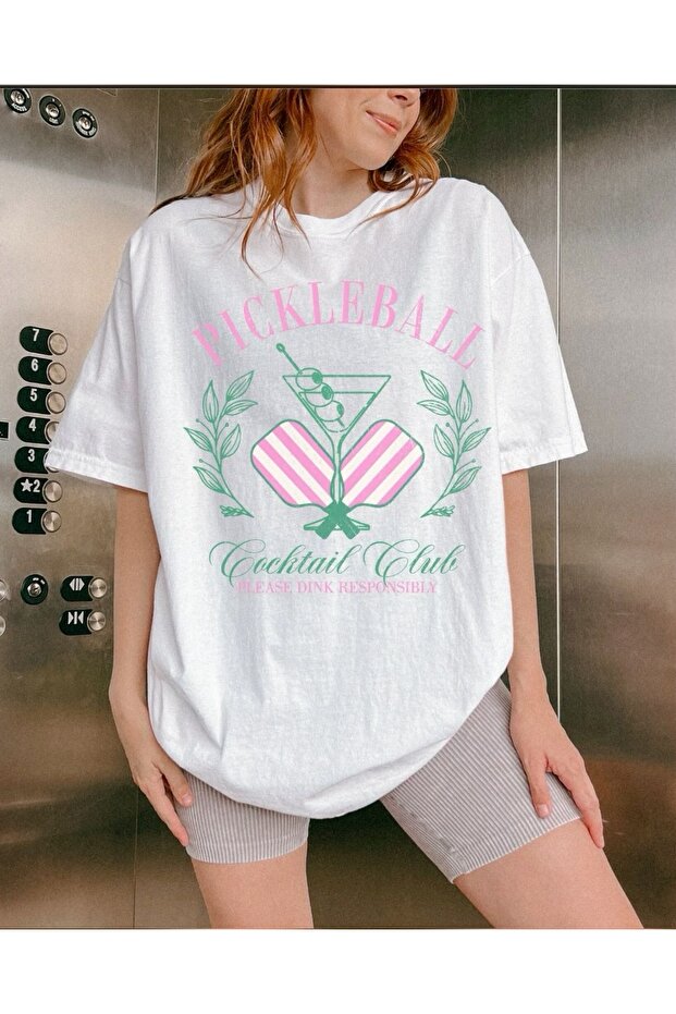 Oversize Cut Short Sleeve Printed T-Shirt