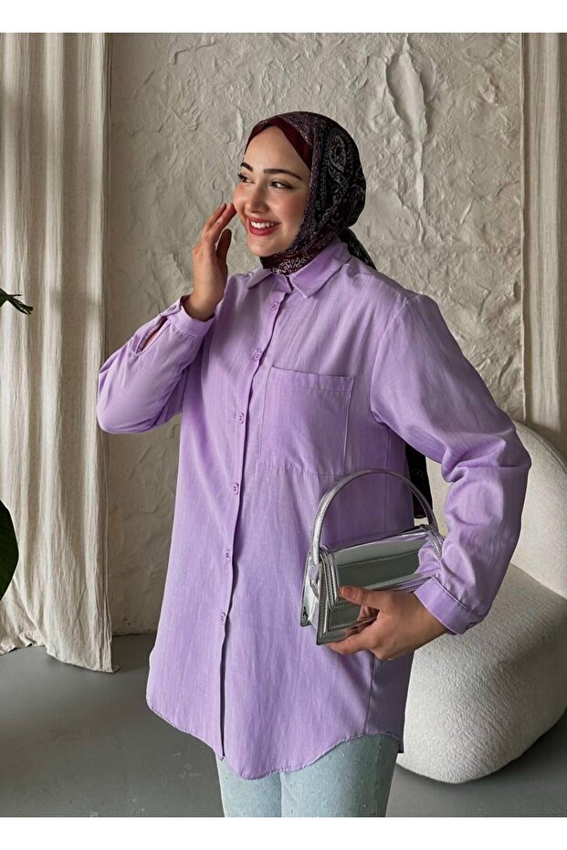 Serelina Long Sleeve Unlined Summer Shirt Tns-4142