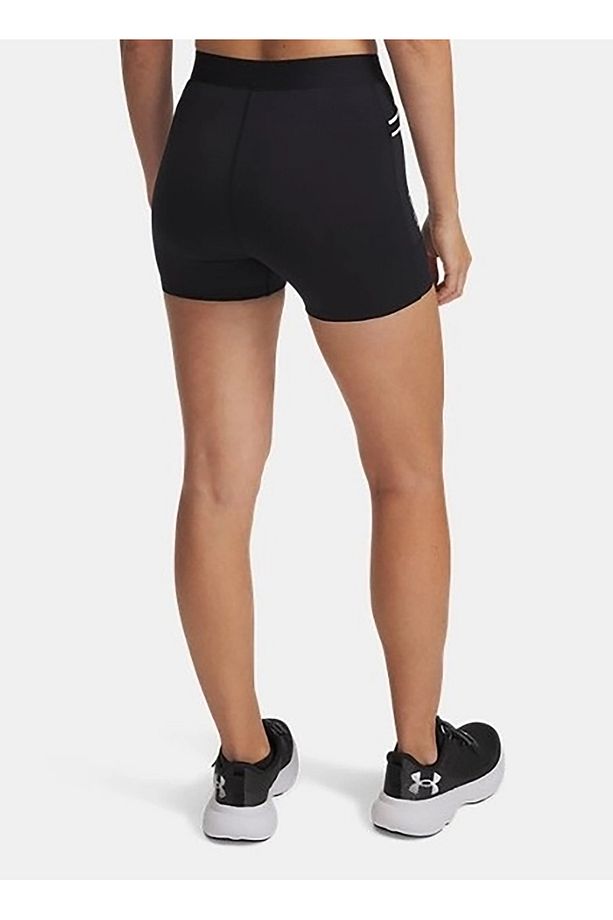 1389569-001 UA Run 96 Short Lastikli Bel Normal Kalıp Siyah Kadın Tayt - 2