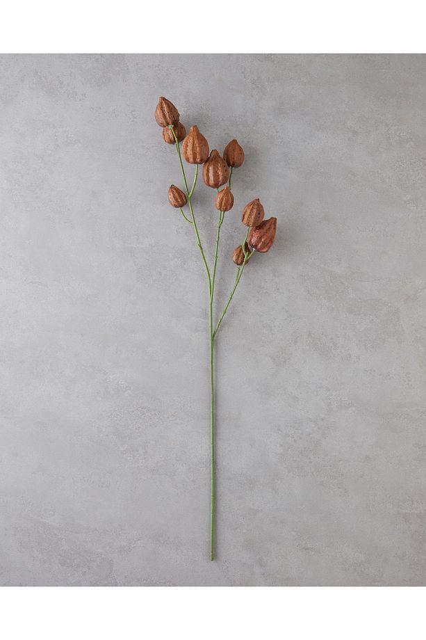 Andre Tek Dal Yapay Çiçek 80 cm Kahve - 1