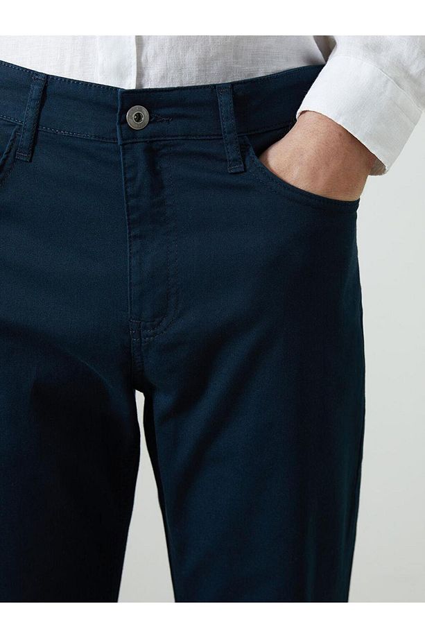 LCWAIKIKI Basic Dar Kalıp Gabardin Erkek Chino Pantolon - 3