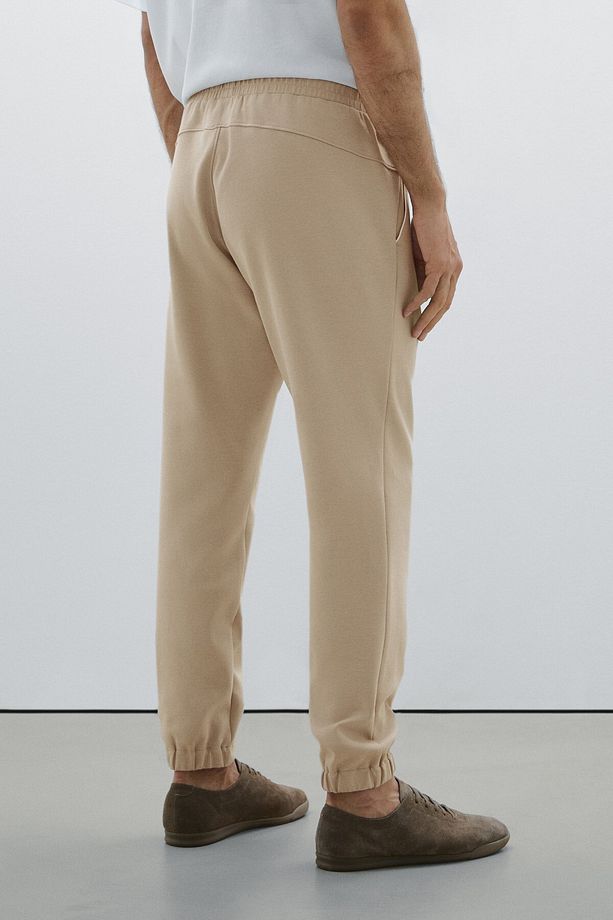 Pamuk karışımlı jogger fit pantolon - 4