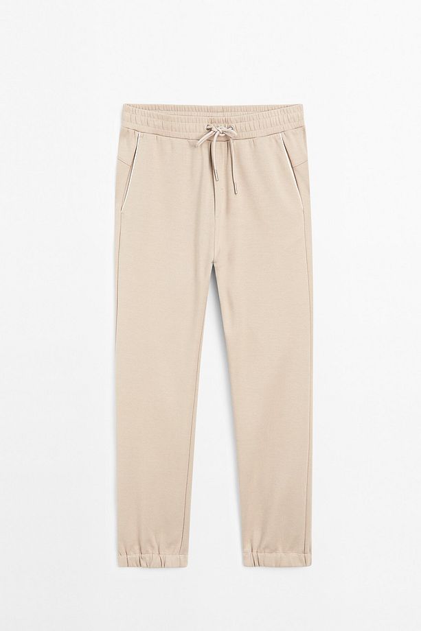 Pamuk karışımlı jogger fit pantolon - 5
