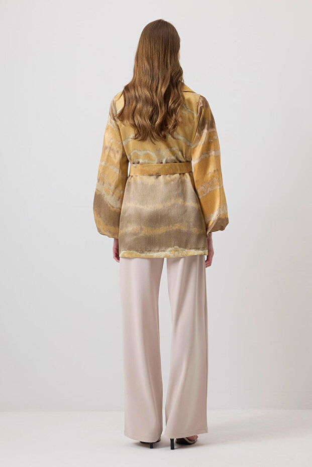 سترة جاكار مزدوجة الصدر - 5