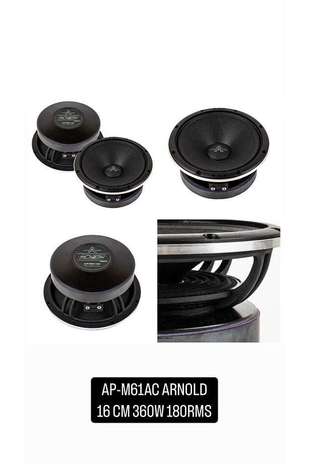 Apocalypse Ap-m61ac Arnold 16 Cm Spl Midrange 360watt 180 Rms - 2