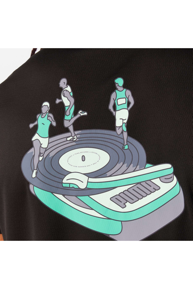 Graphics Erkek Siyah Koşu T-Shirt 52656401 - 5