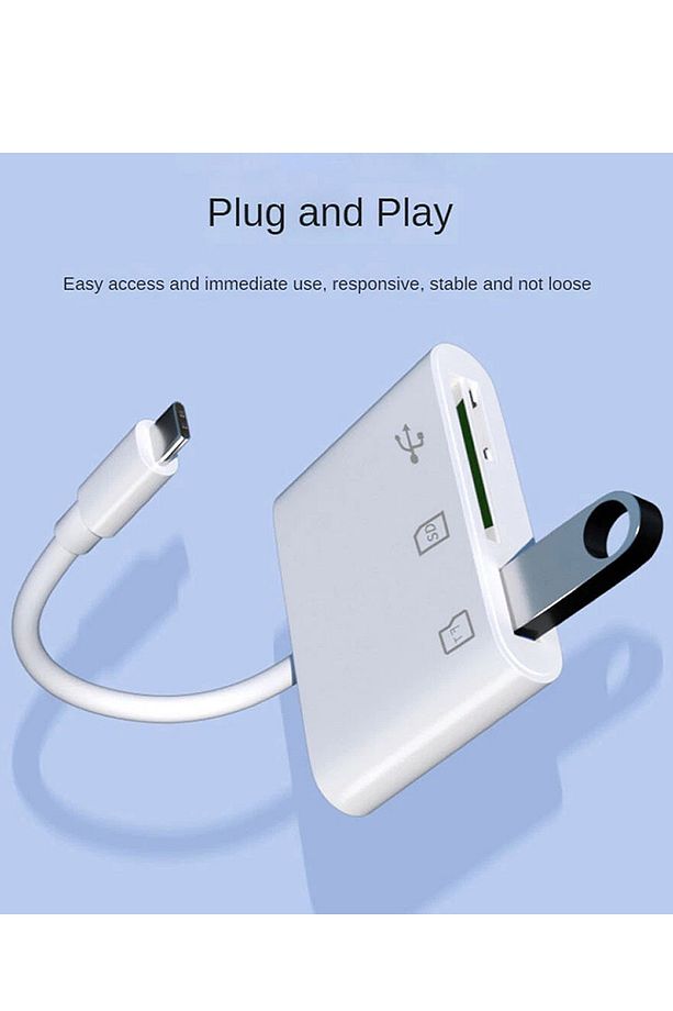 3132 Type-c Usb Otg Tf Sd Micro Kart Okuyucu Card Çevirici Dönüştürücü Adaptör - 4