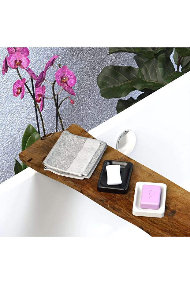 جرانيت صلب مركب مع موزع صابون أسود - 7