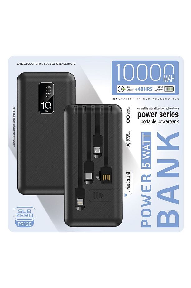 POWERBANK 10.000Mah PR120 STANDLI 3 in 1 - 1
