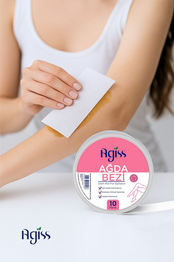 3 Adet Kartuş Roll-on Ağda 2 Adet 10 Metre Ağda Bezi Hassas Ciltler için Ağda Seti - 5