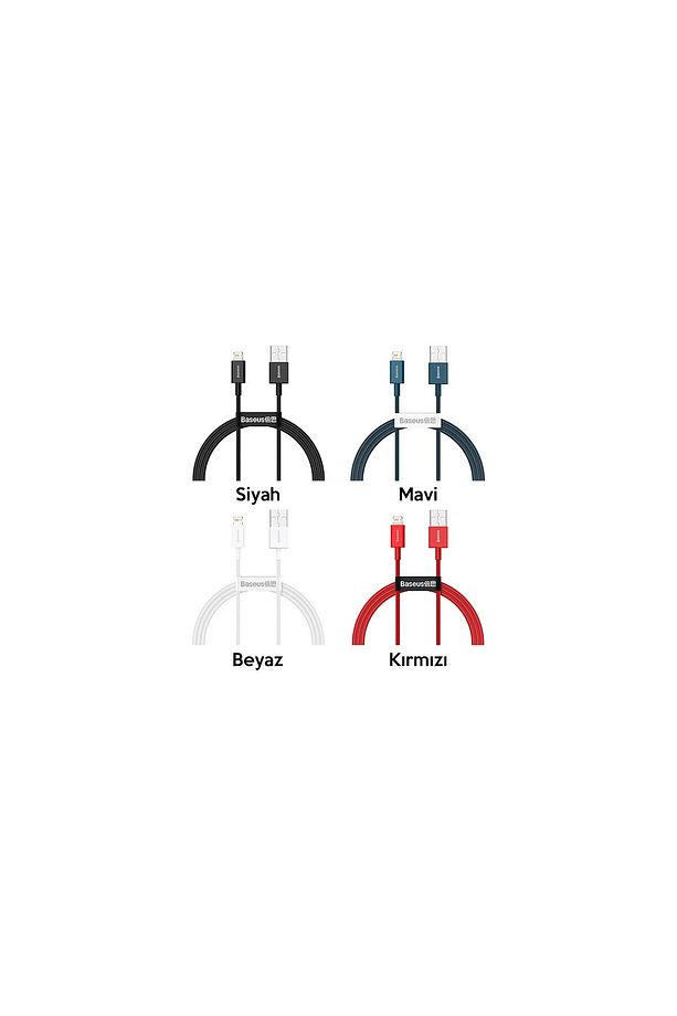 Superior Series USB To Lightning iPhone Hızlı Şarj Kablosu 1 Metre 2.4A - 2