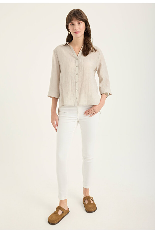 Dökümlü Gömlek - 1