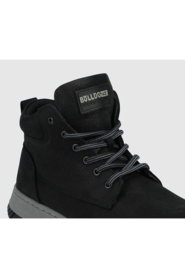 Siyah Deri Erkek Bot - 5