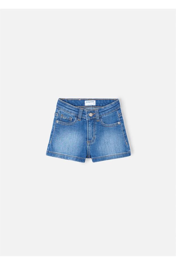 Denim Shorts for Girls Dark Blue 236