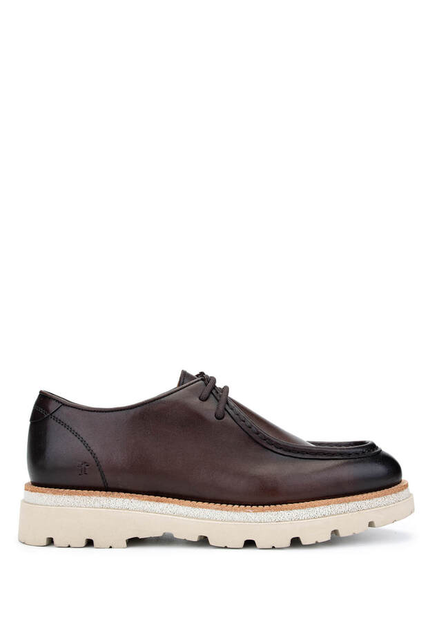 Men's Genuine Leather Brown Casual Shoes