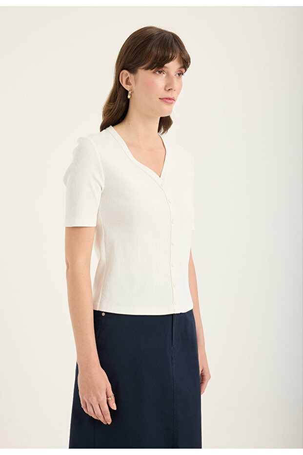 Fitilli Örme Hırka - 3