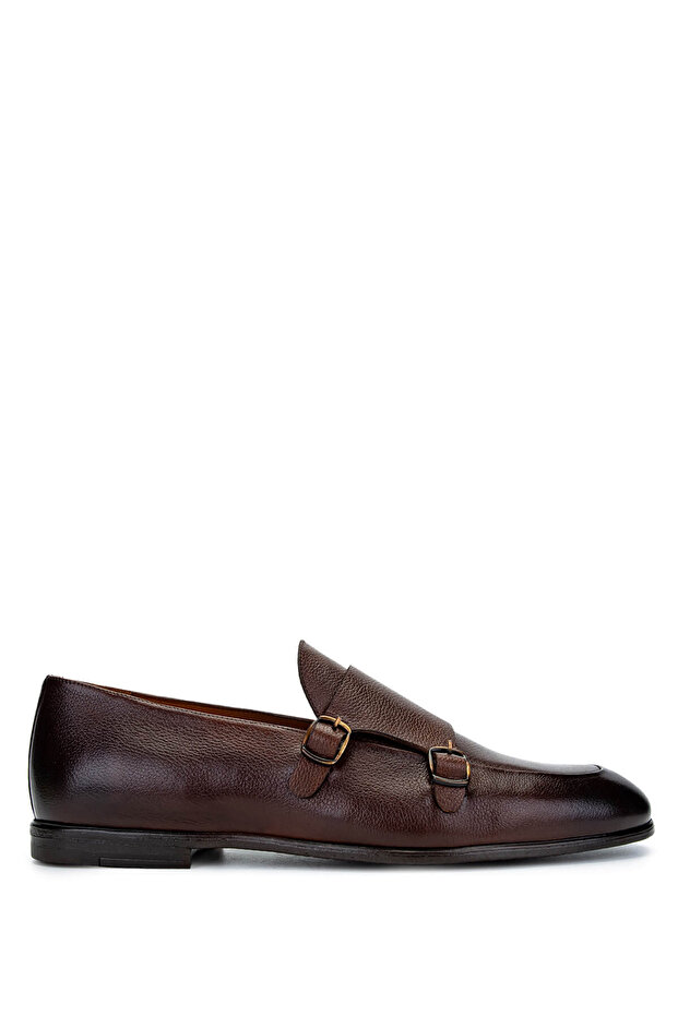 Men's Genuine Leather Brown Loafer Shoes