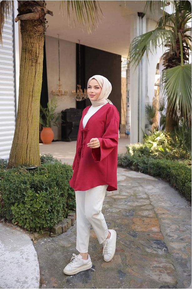 Kimono Tunik Önü Bağlamalı - 3